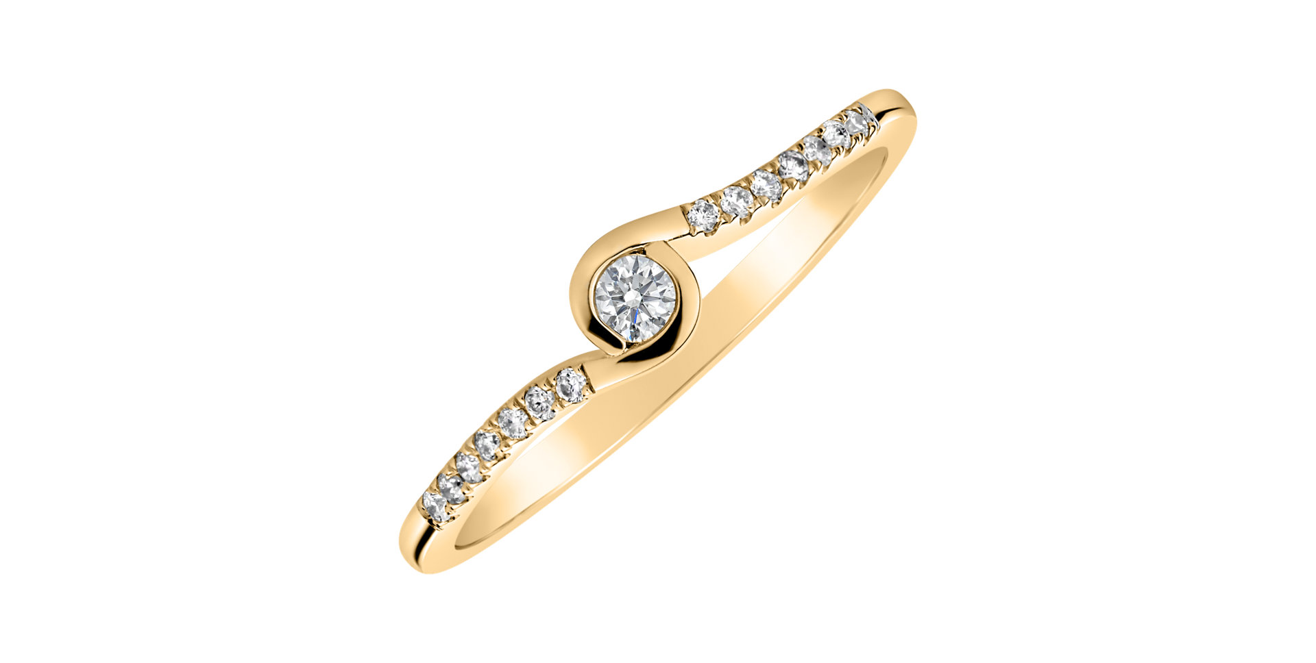 Prsten s diamanty Love Poem