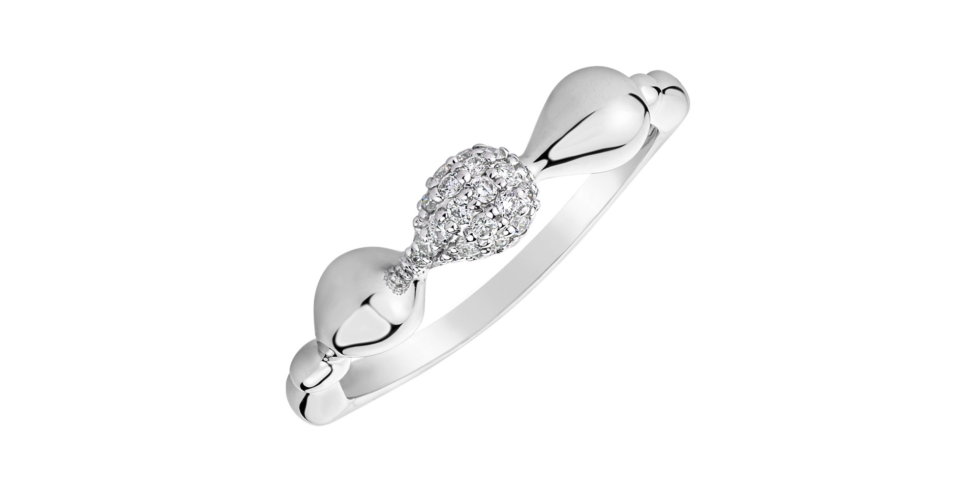 Prsten s diamanty Frozen Tear