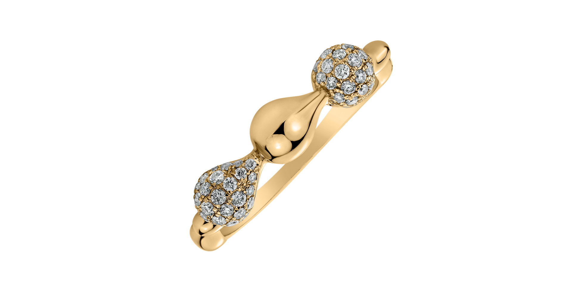 Prsten s diamanty Frozen Tear