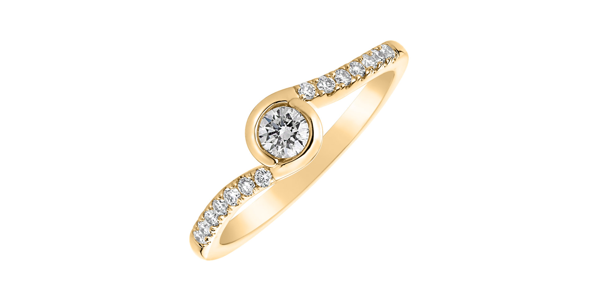 Prsten s diamanty Love Poem