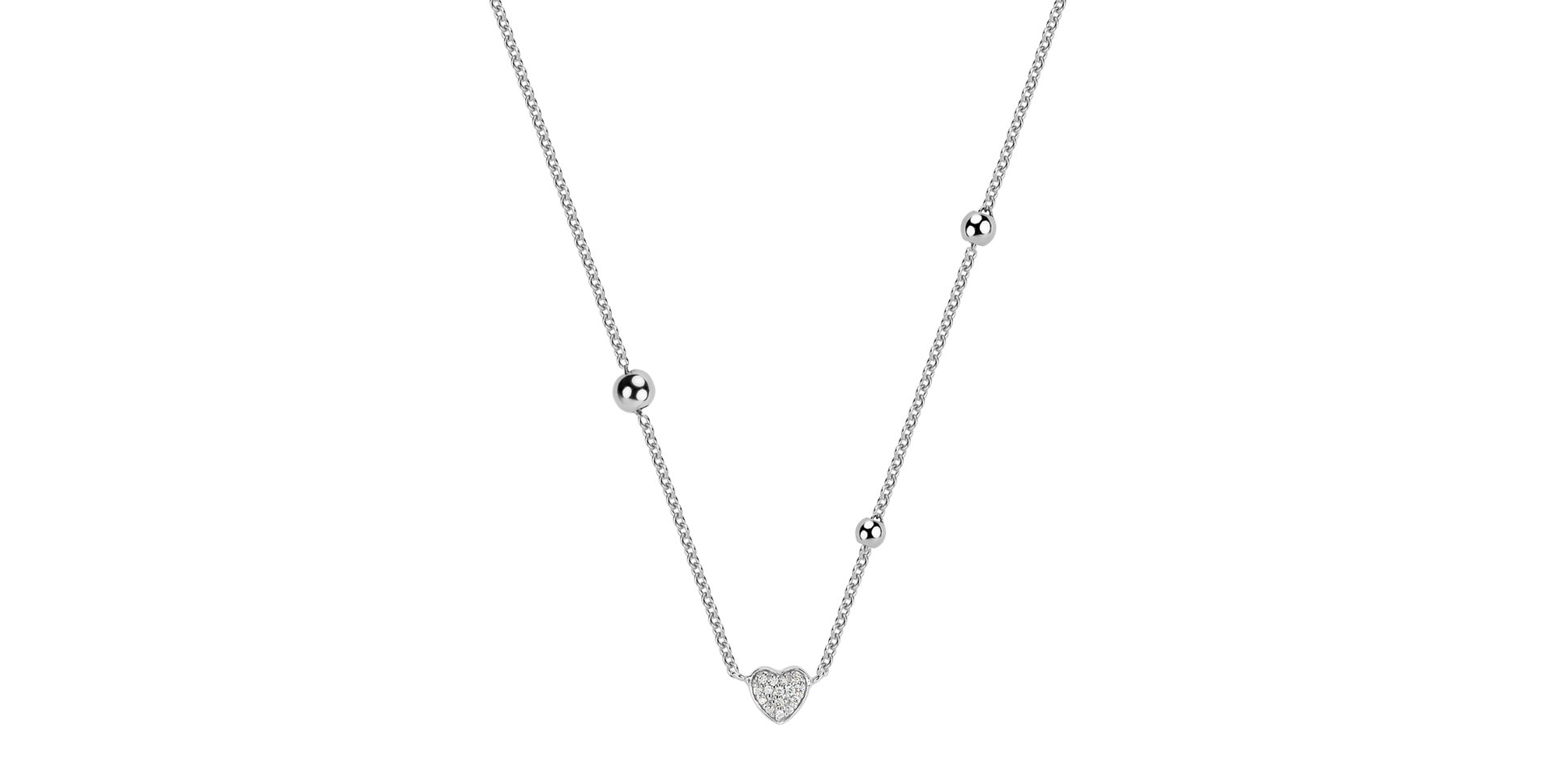 Náhrdelník s diamanty Tender Heart