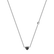 Náhrdelník s černými a bílými diamanty Tender Heart4