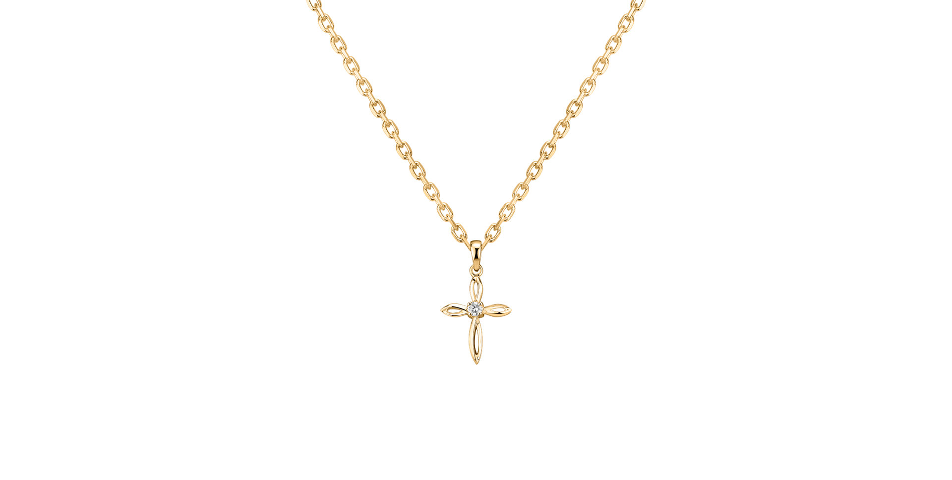 Přívěsek s diamantem Symbol of Faith