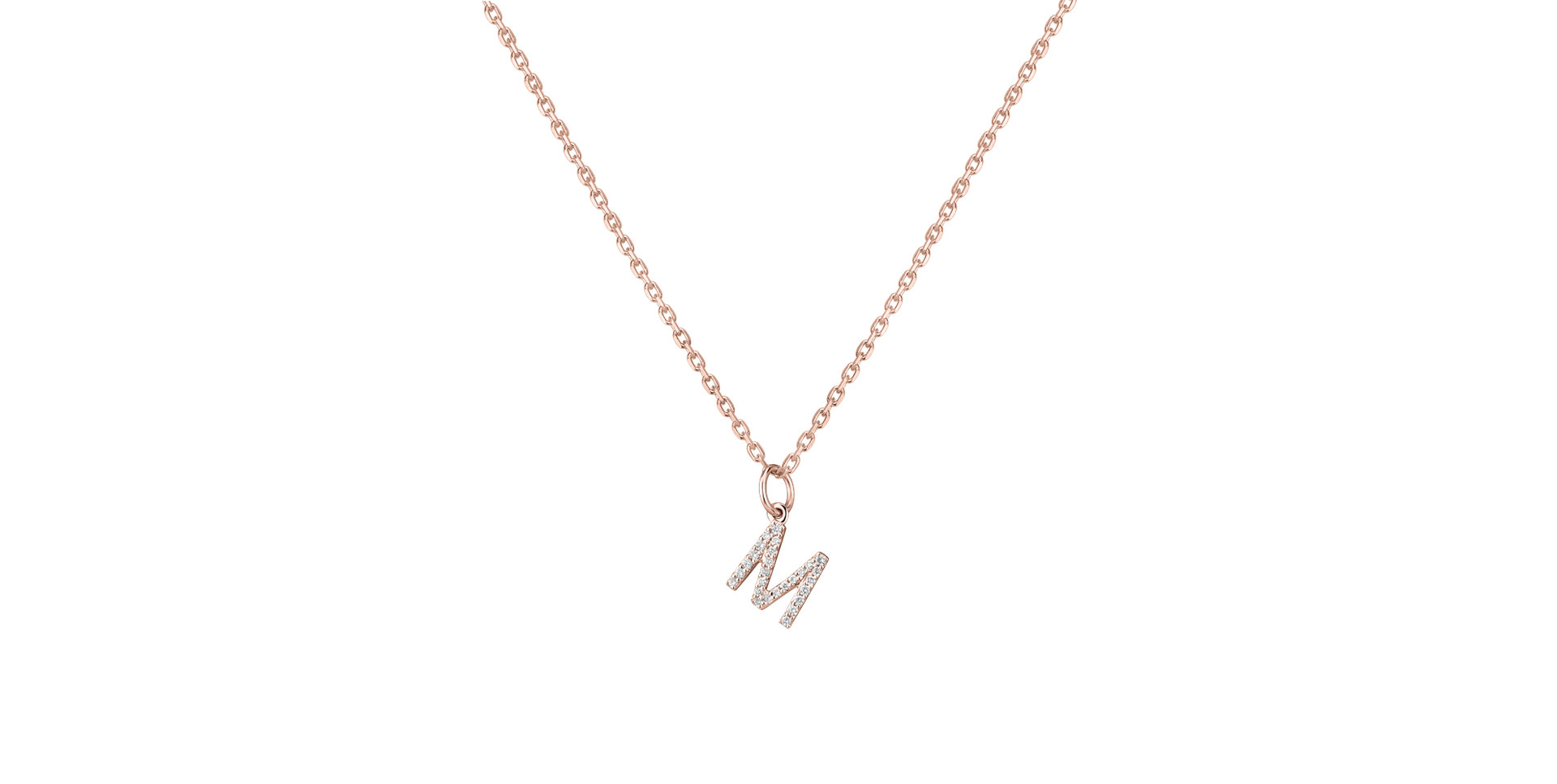 Přívěsek s diamanty Line Glitter  M