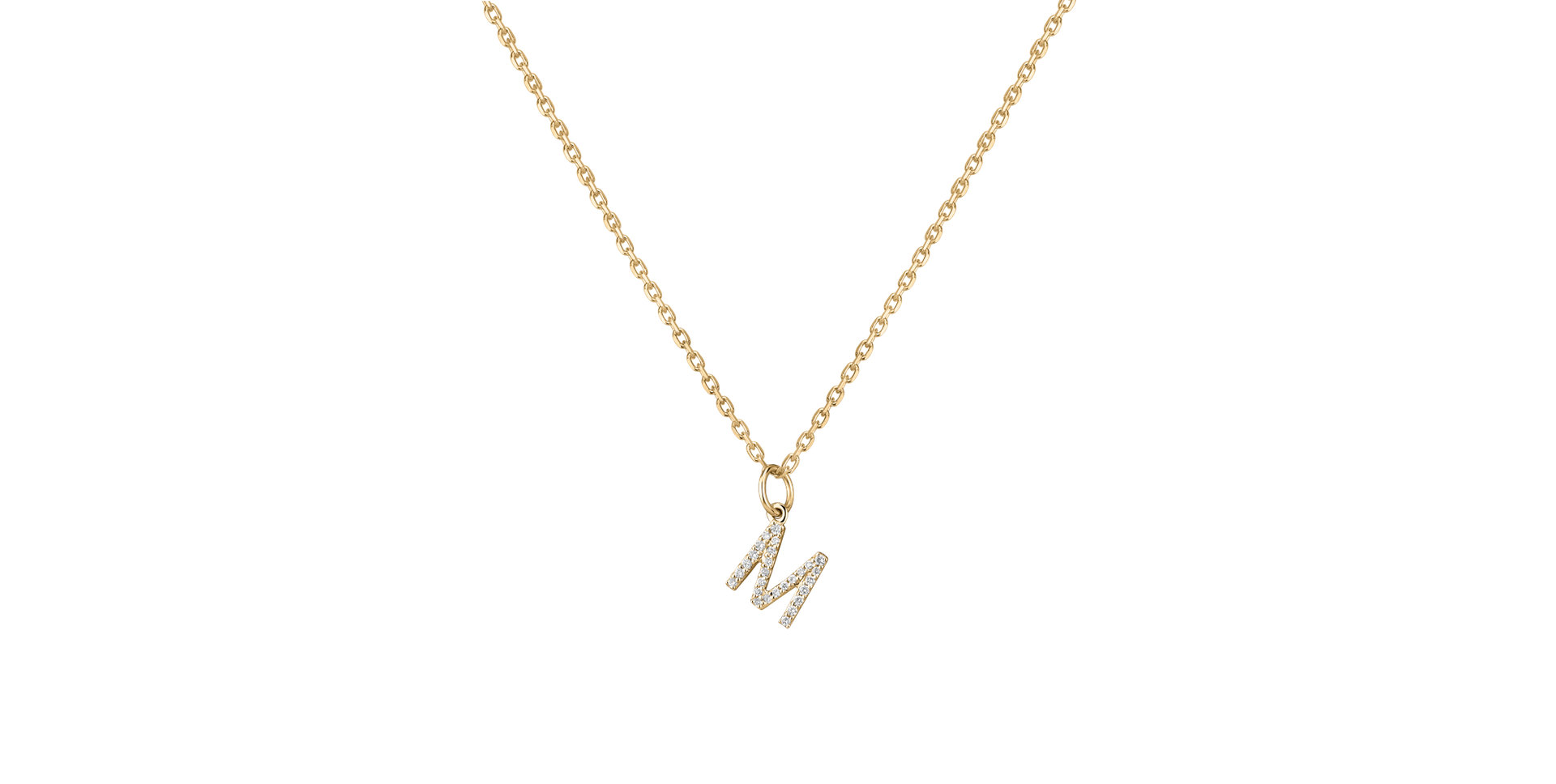 Přívěsek s diamanty Line Glitter  M