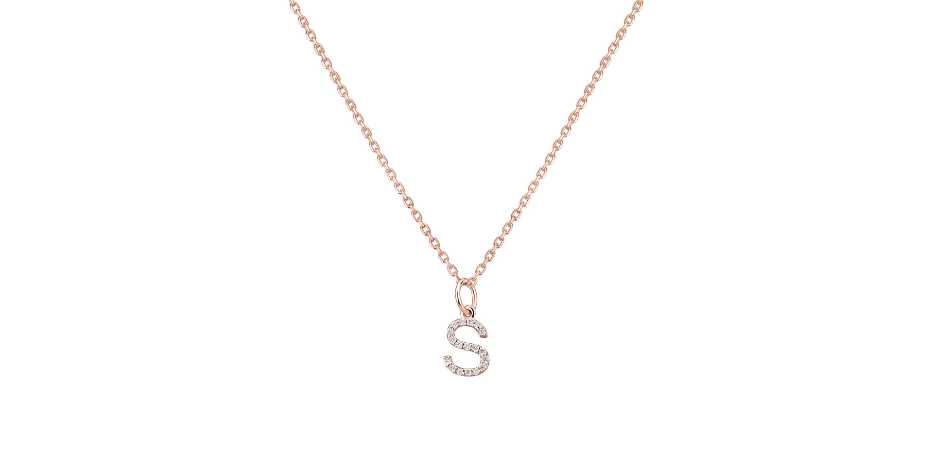 Přívěsek s diamanty Line Glitter  S
