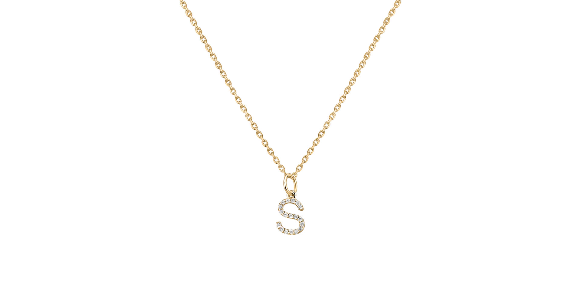 Přívěsek s diamanty Line Glitter S