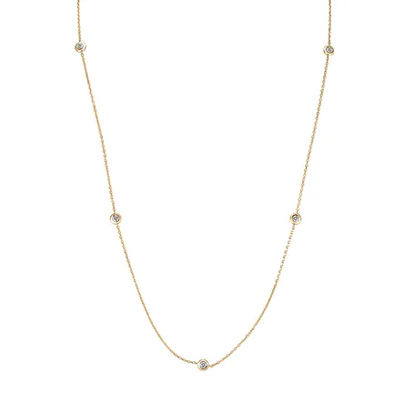 Náhrdelník s diamanty Dots