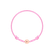 Dětský diamantový náramek se šňůrkou Circle Letter K3