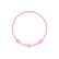 Dětský diamantový náramek se šňůrkou Circle Letter K3