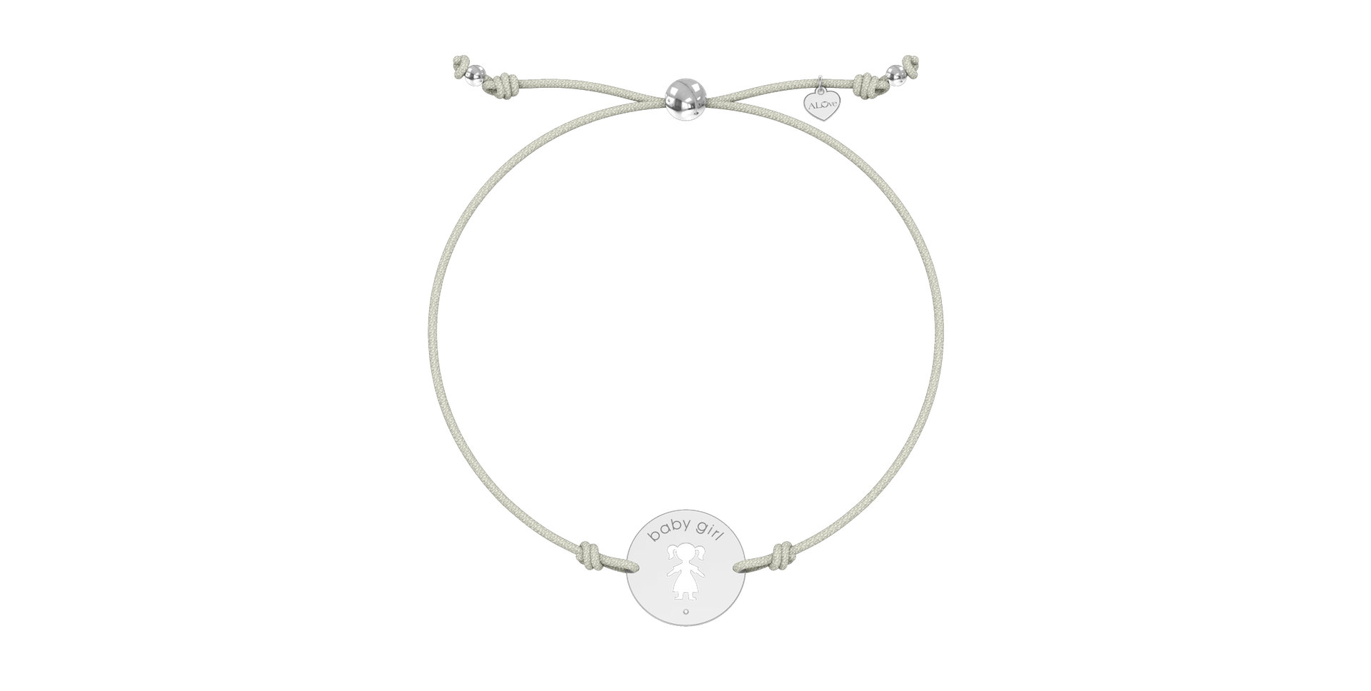 Náramek s diamantem Baby Girl