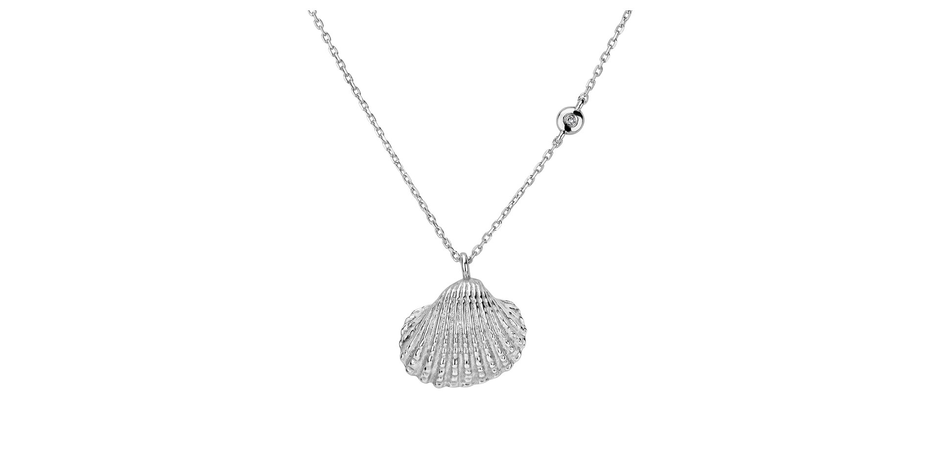 Náhrdelník s diamantem Luxury Clam