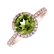 Prsten s diamanty a peridotem Sparkly Bonbon4