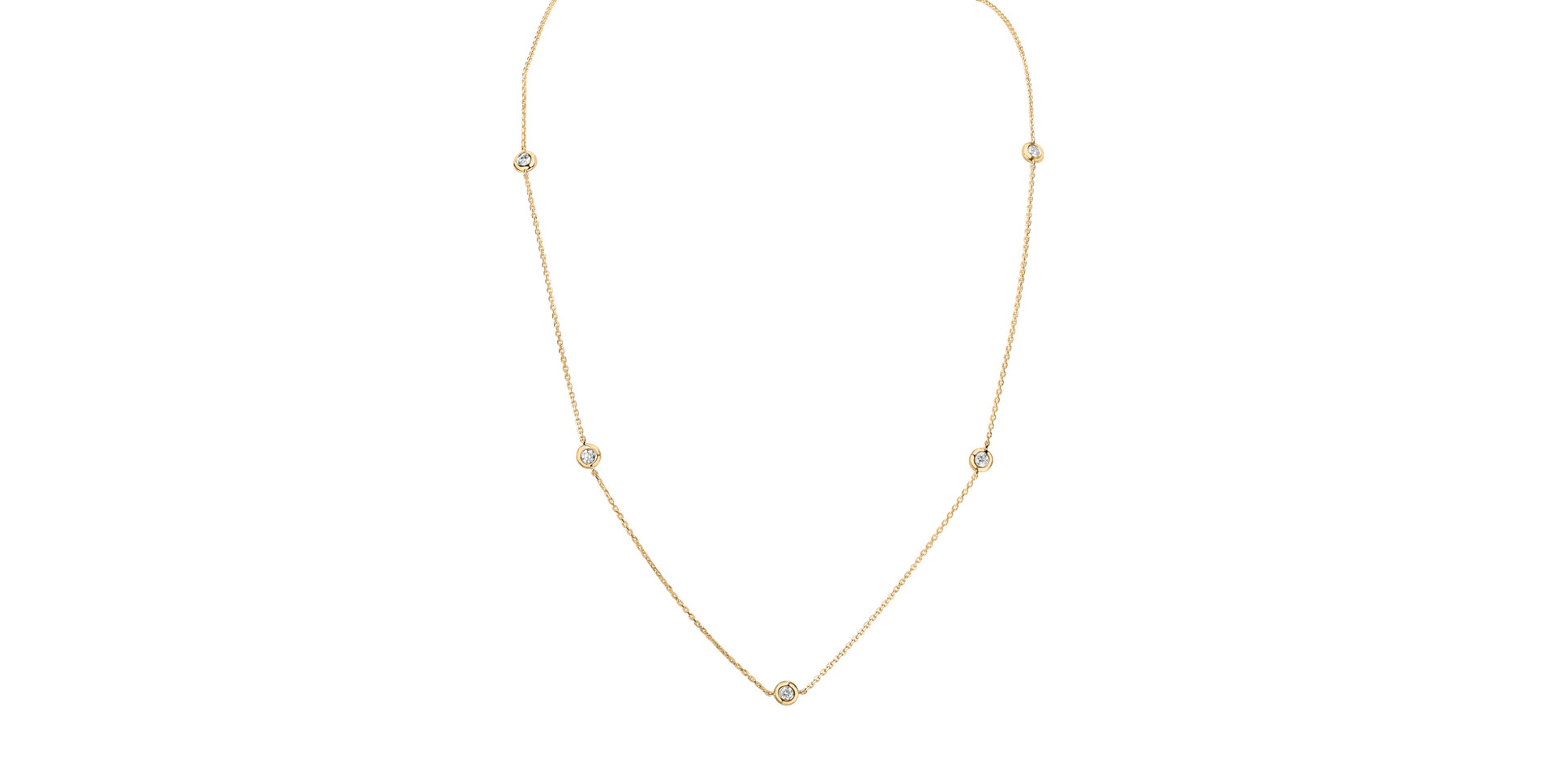 Náhrdelník s diamanty Dots