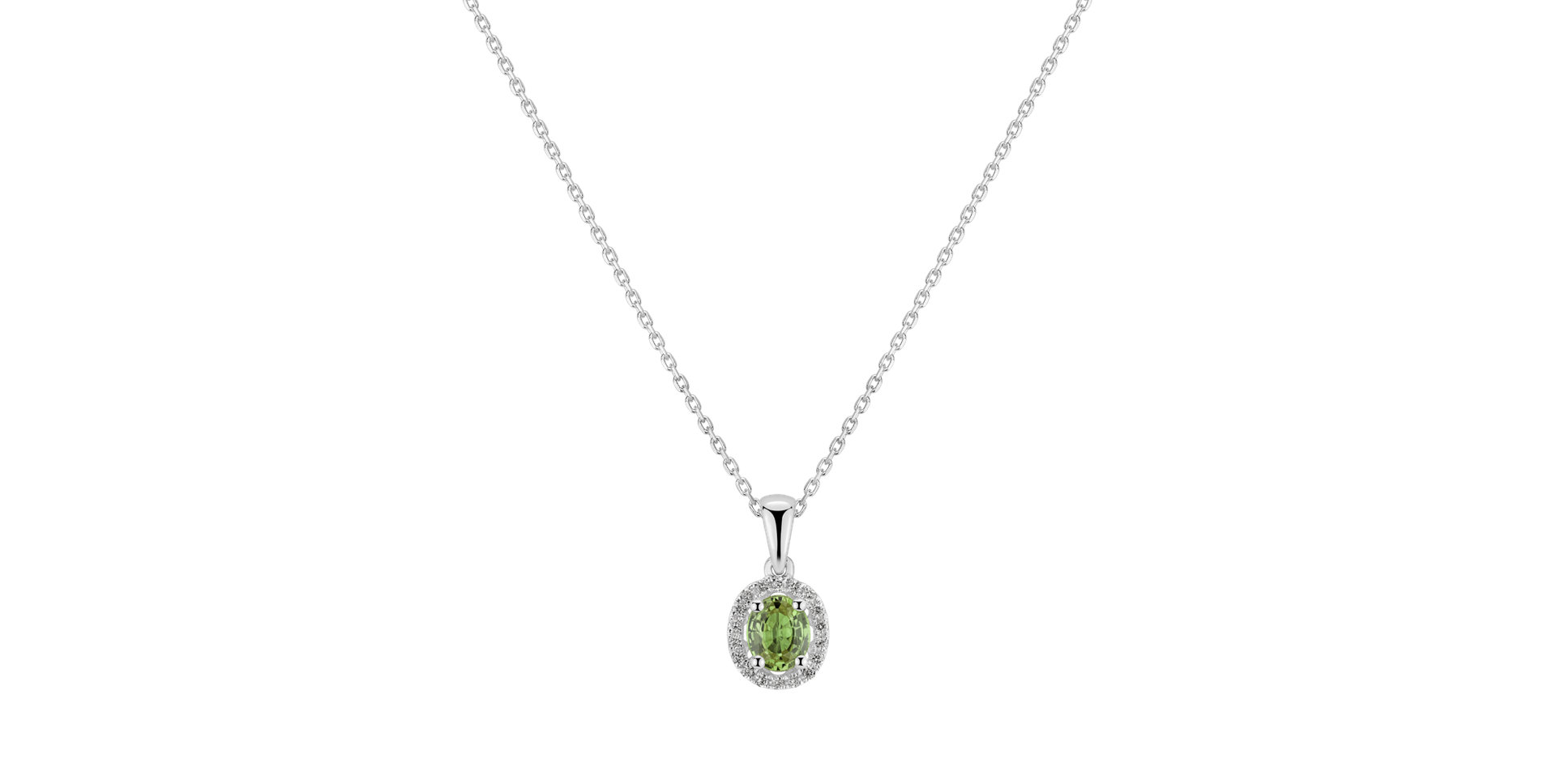 Přívěsek s diamanty a safírem Princess