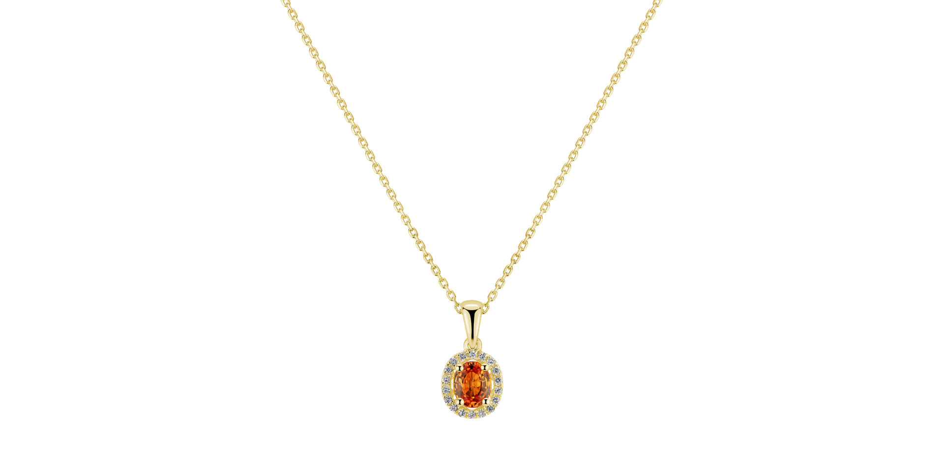 Přívěsek se safírem a diamanty Sapphire Princess