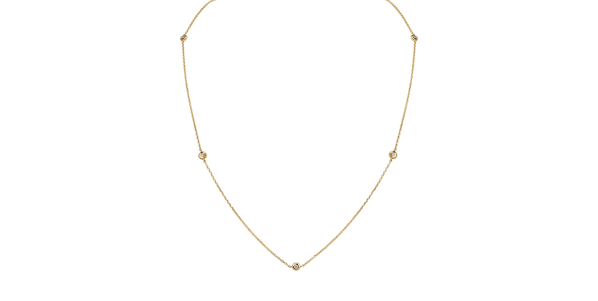 Náhrdelník s diamanty Dots