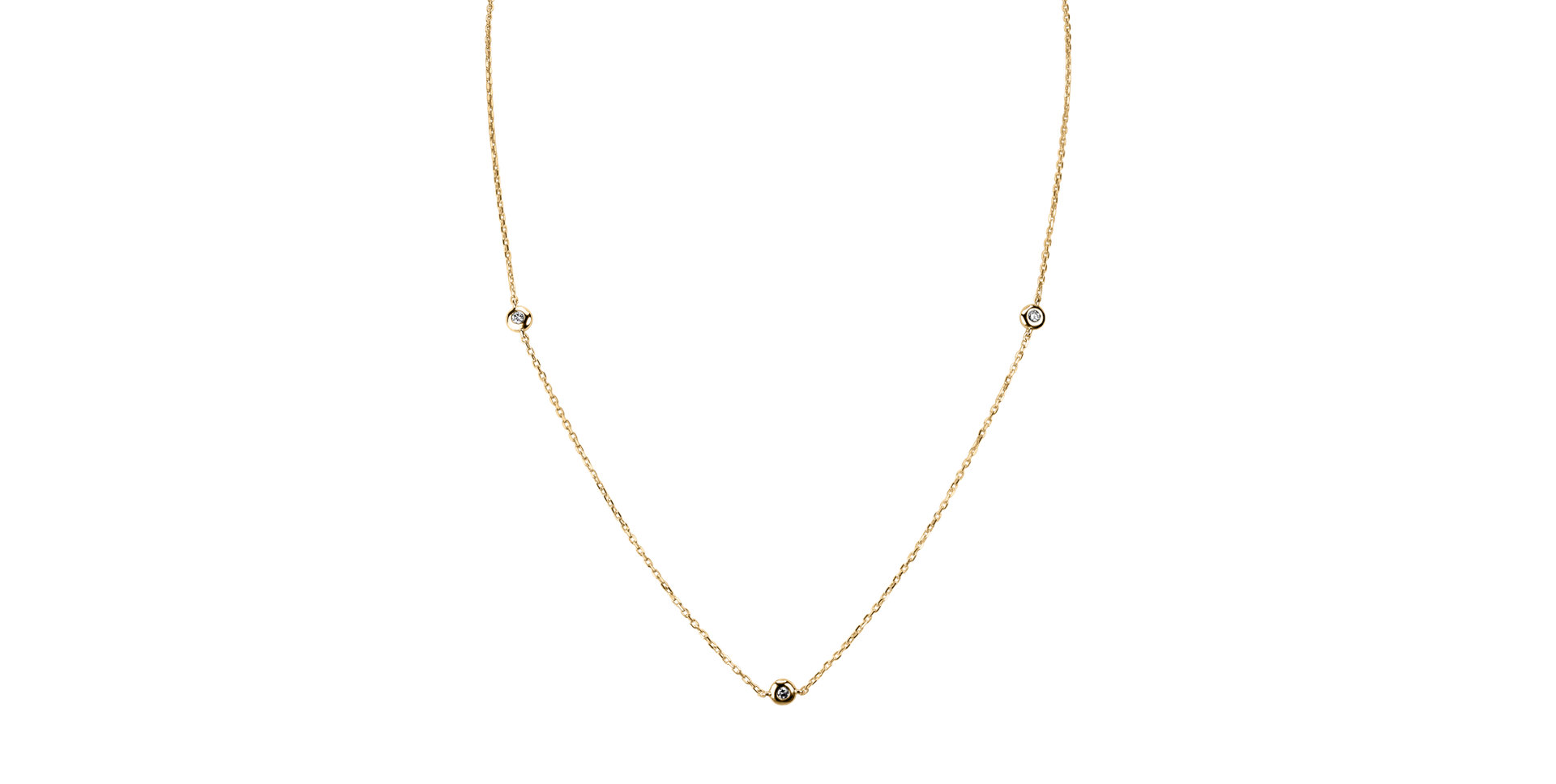 Náhrdelník s diamanty Dots