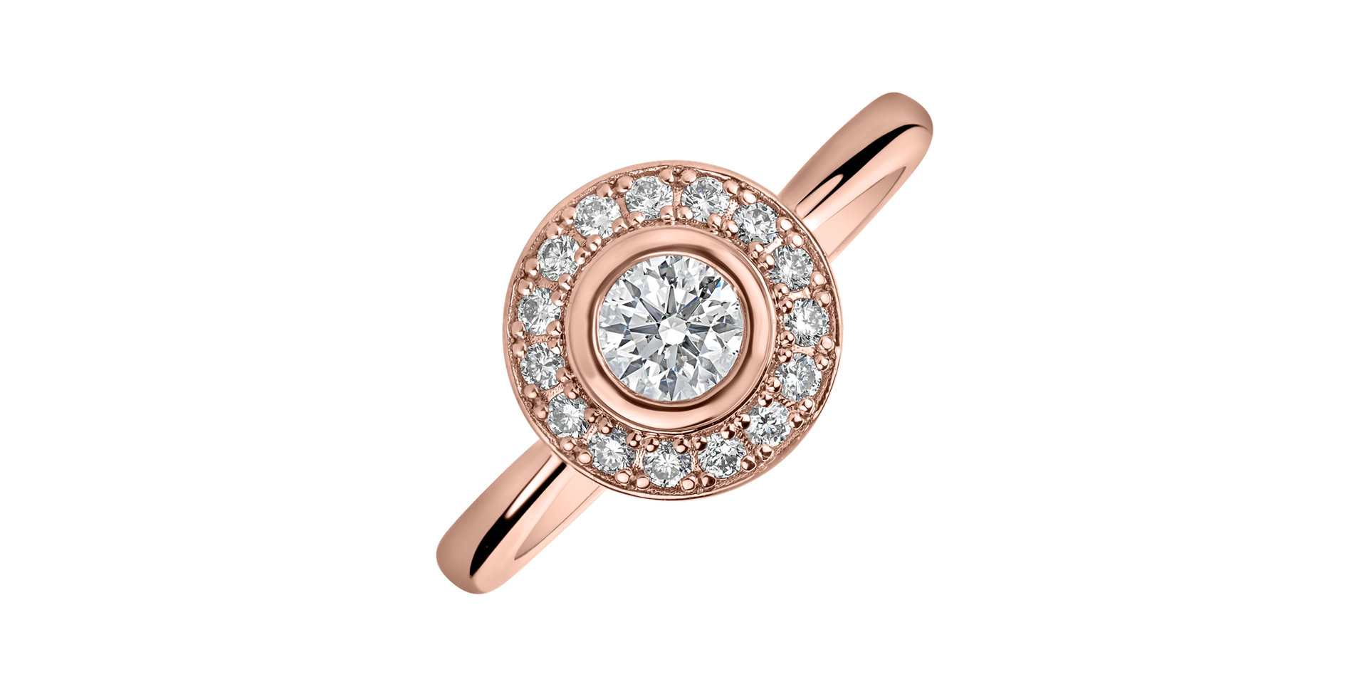 Prsten s diamanty Sun Highness