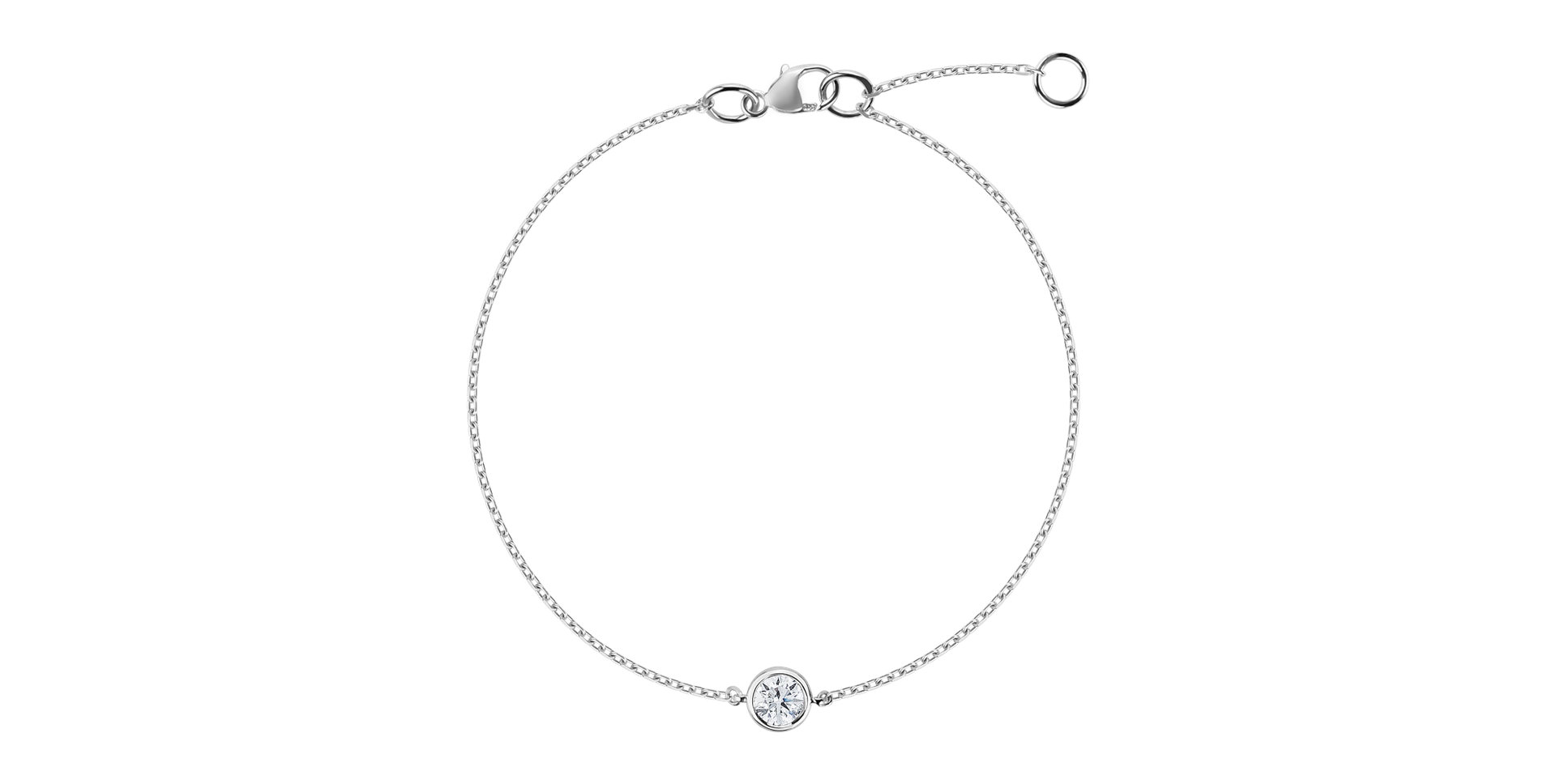 Náramek s diamantem Dot of Happiness