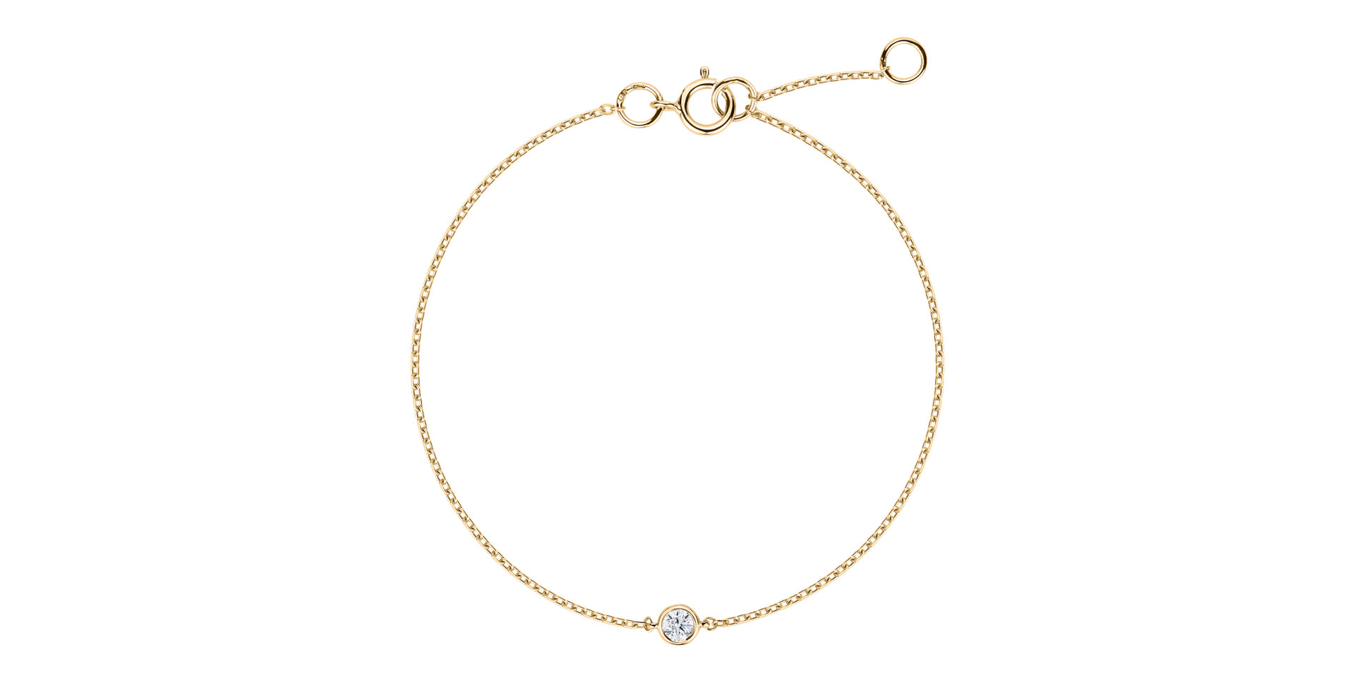 Náramek s diamantem Dot of Happiness