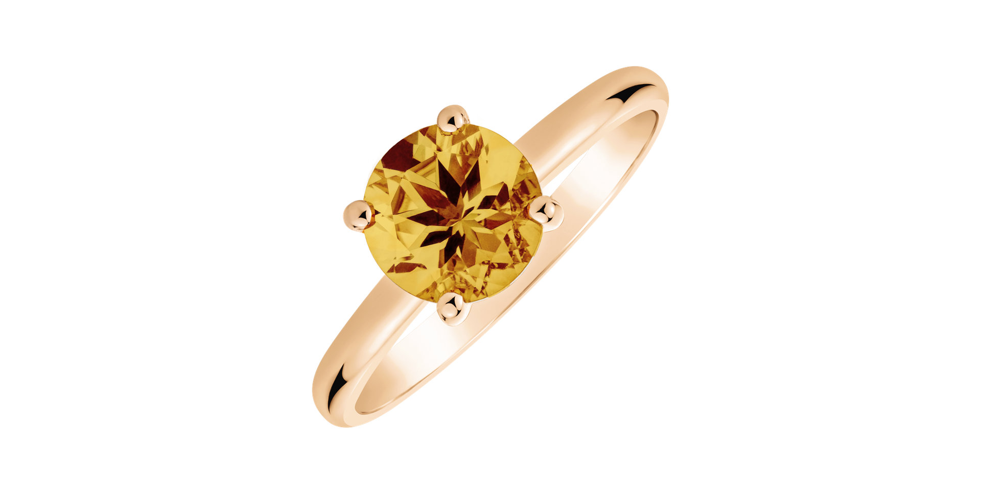 Prsten s citrínem Bonbon