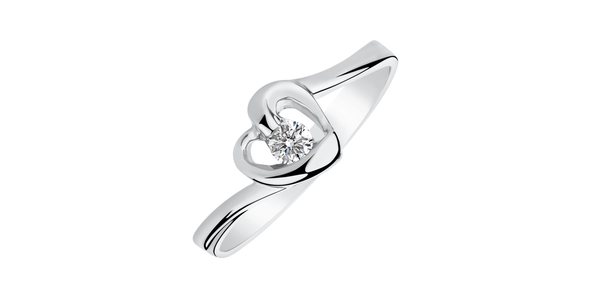 Prsten s diamantem Love Message