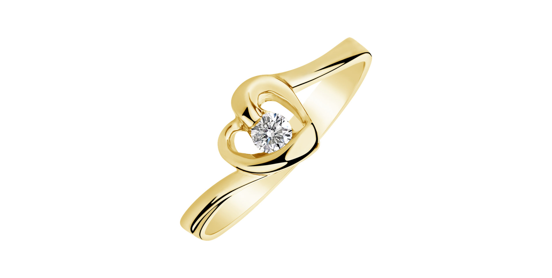 Prsten s diamantem Love Message