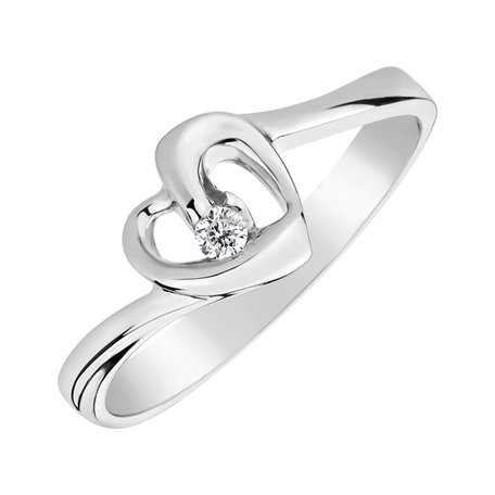 Prsten s diamantem Love Message