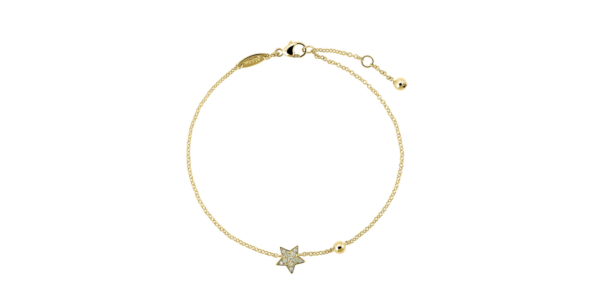 Náramek s diamanty Heaven Message