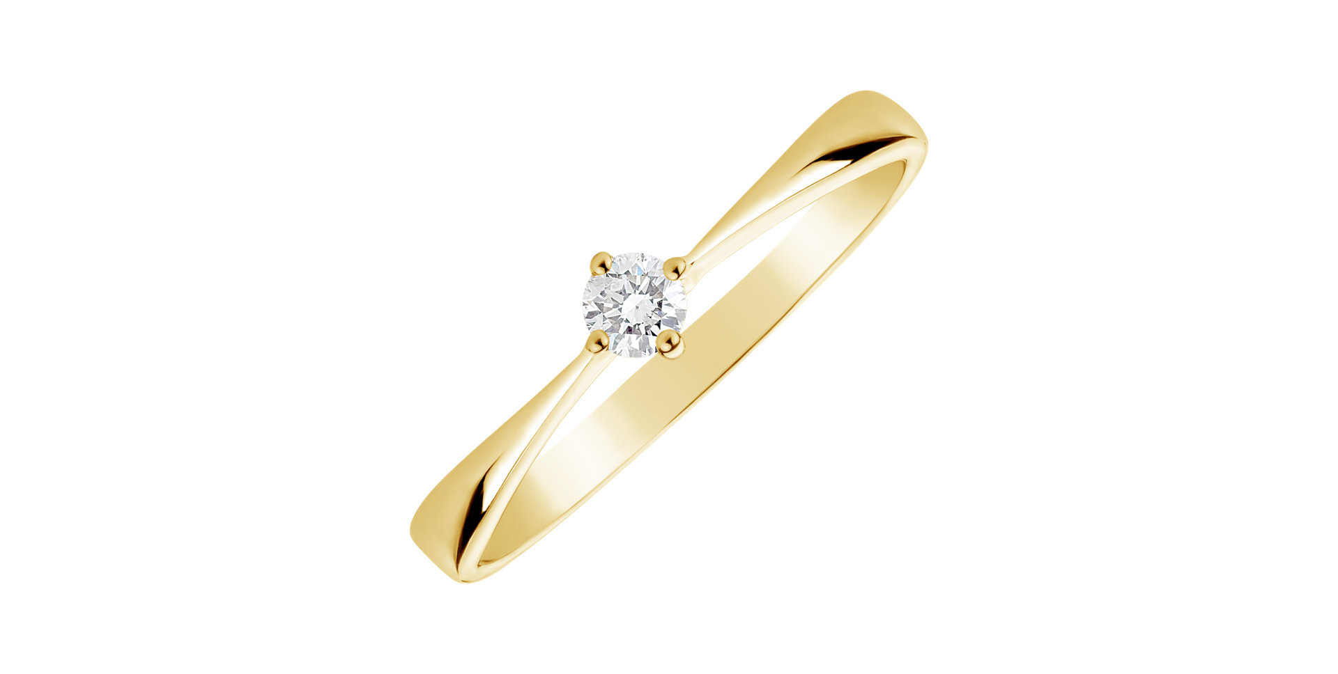 Prsten s diamantem Made with Love