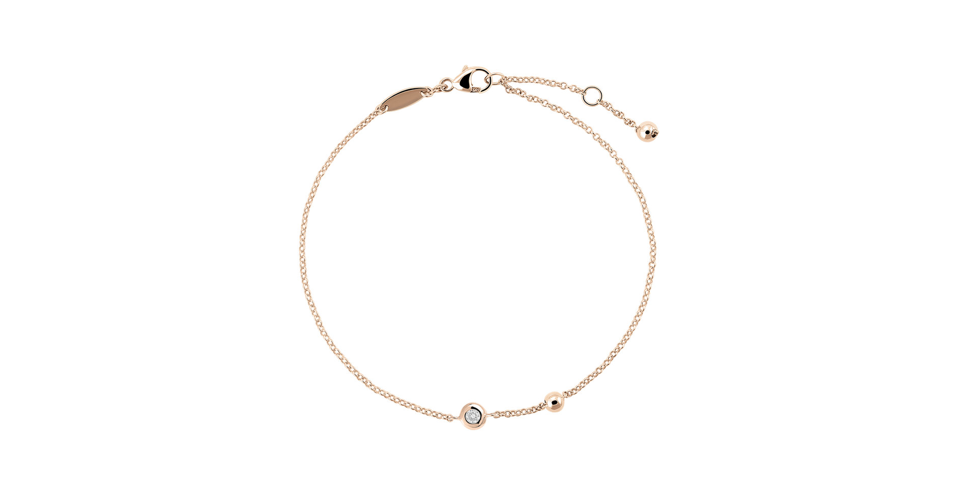 Náramek s diamantem Sky Message