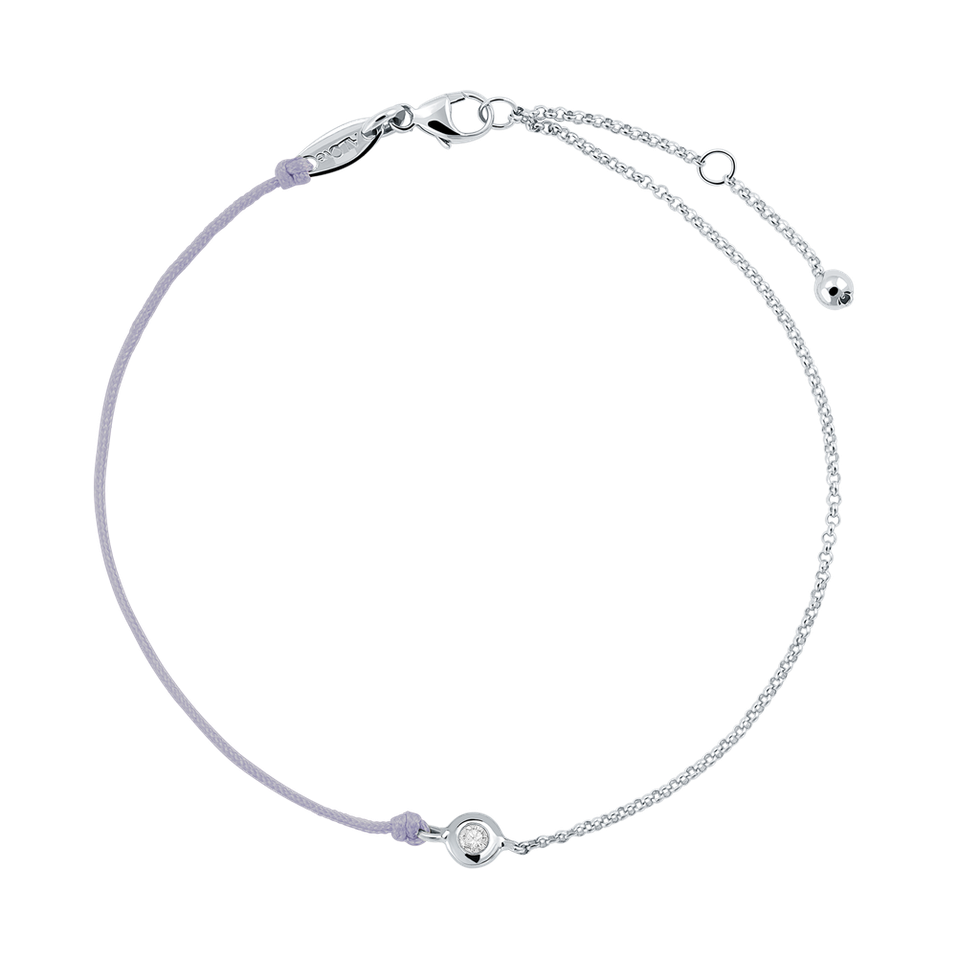 Diamantový náramek se šňůrkou Effect Diamond