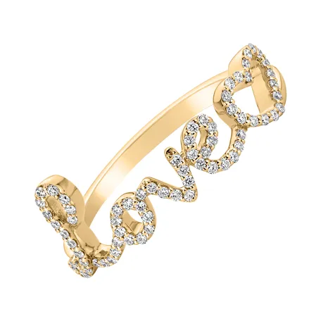 Prsten s diamanty Love