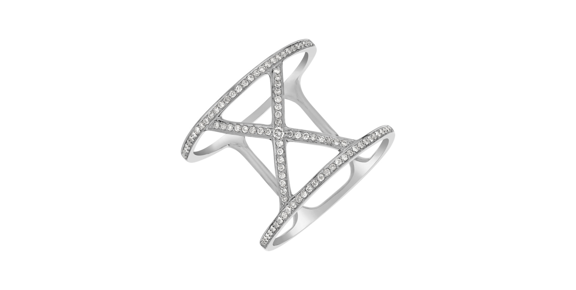 Prsten s diamanty Silent Hymn