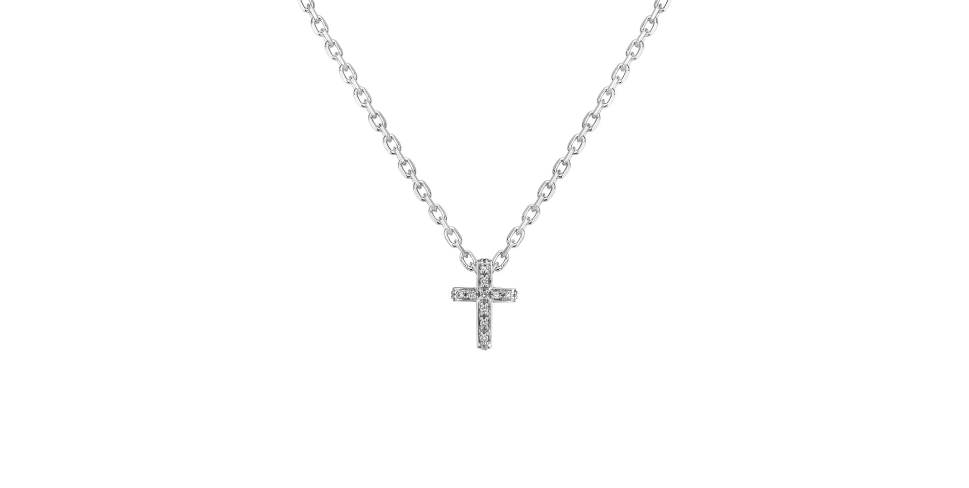 Přívěsek s diamanty Luxury Cross