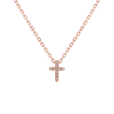 Přívěsek s diamanty Luxury Cross