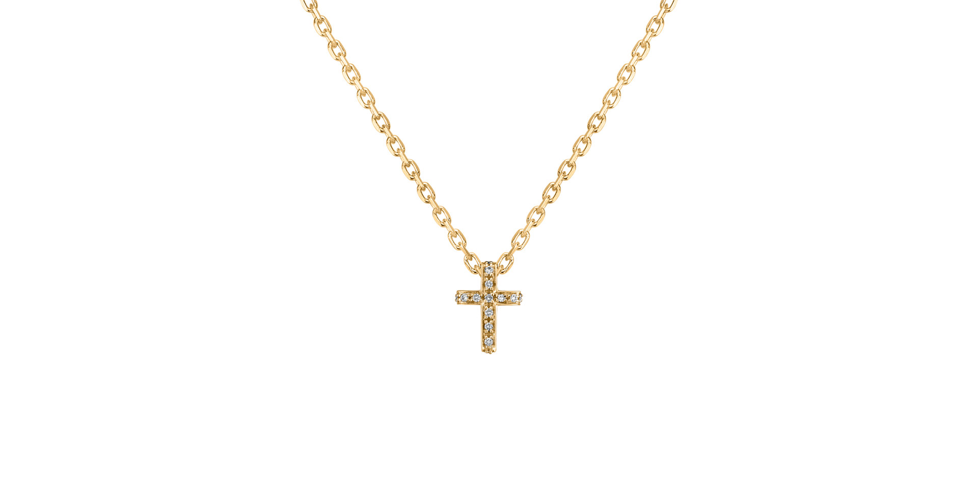 Přívěsek s diamanty Luxury Cross