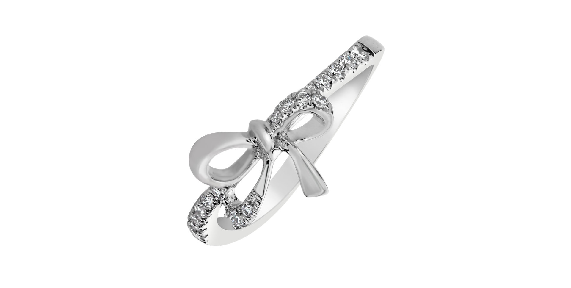 Prsten s diamanty Shiny Ribbon