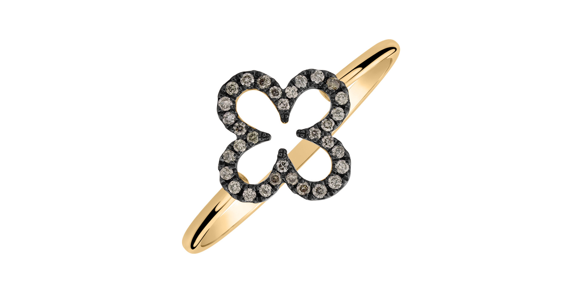 Prsten s diamanty Glittering Petals