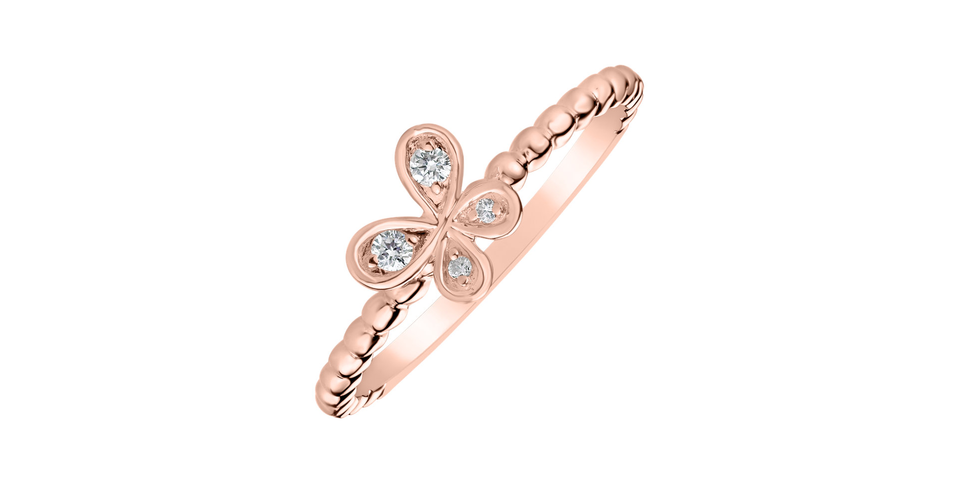 Prsten s diamanty Butterfly