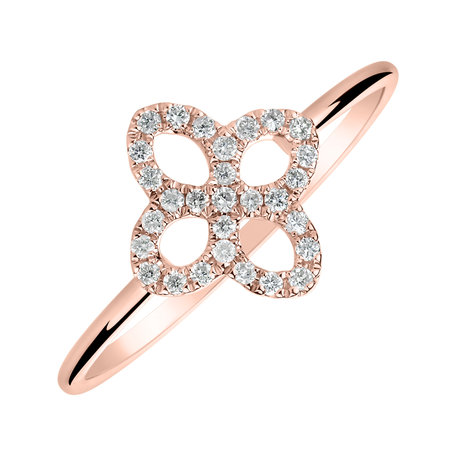 Prsten s diamanty Glamorous Petals