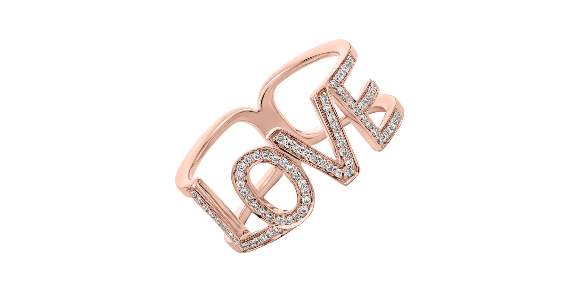 Prsten s diamanty Love