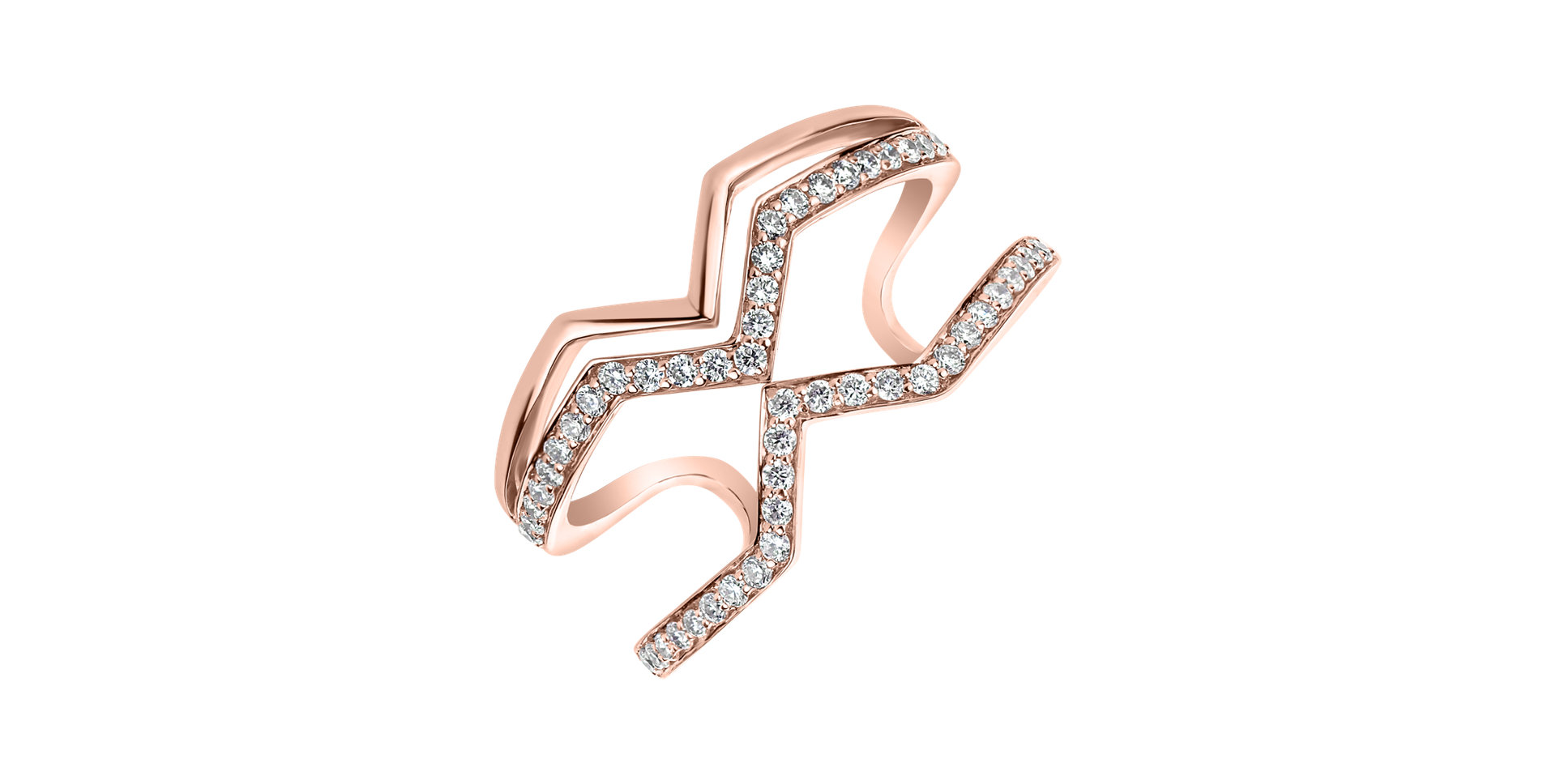 Prsten s diamanty Broken Aura