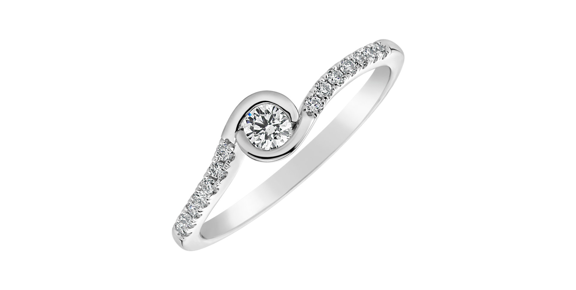 Prsten s diamanty Love Poem