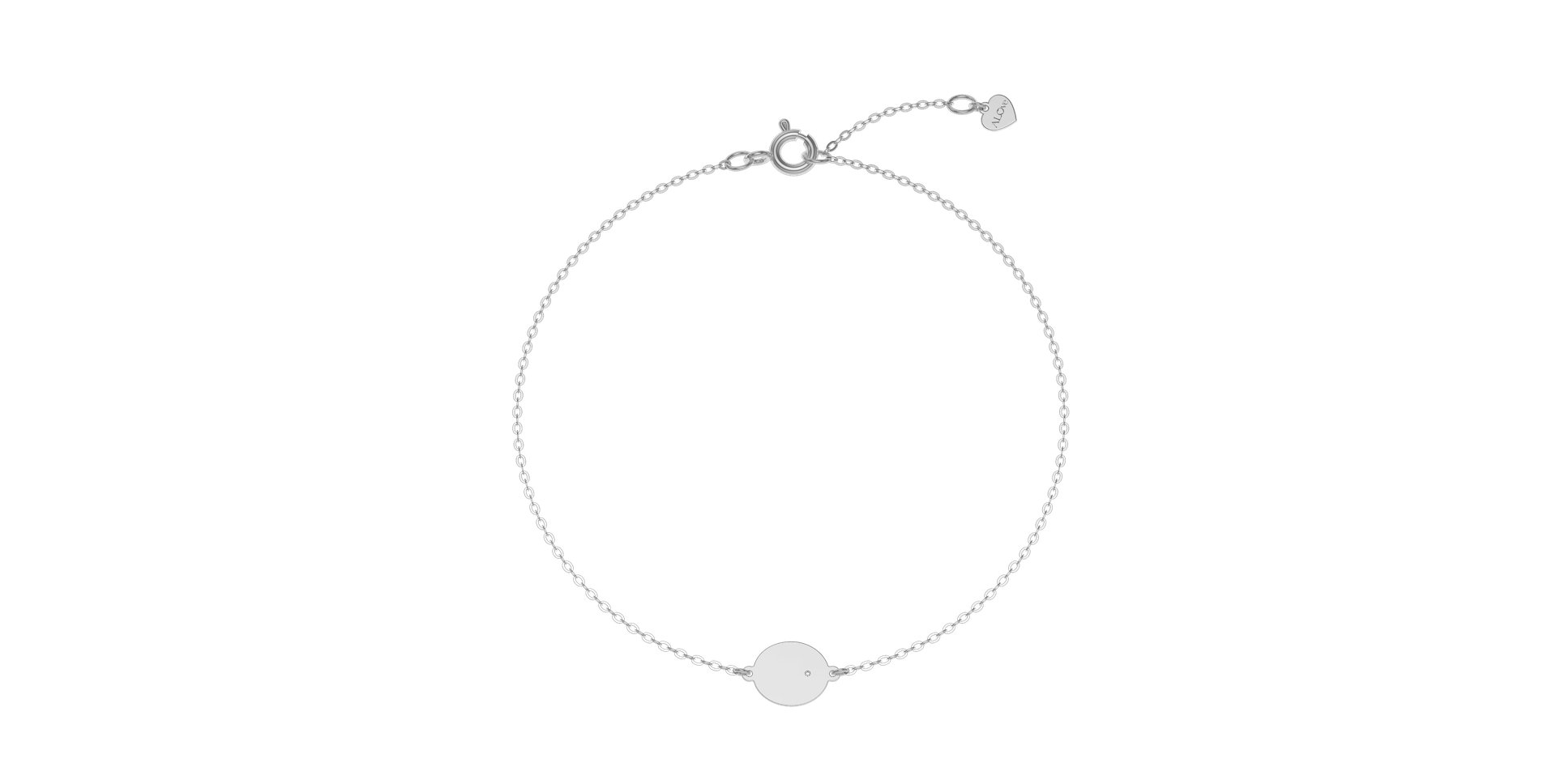 Náramek s diamantem Monogram Style