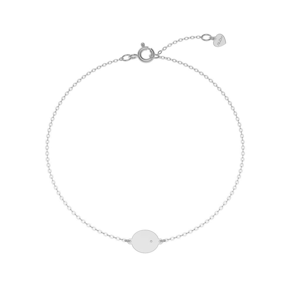 Náramek s diamantem Monogram Style