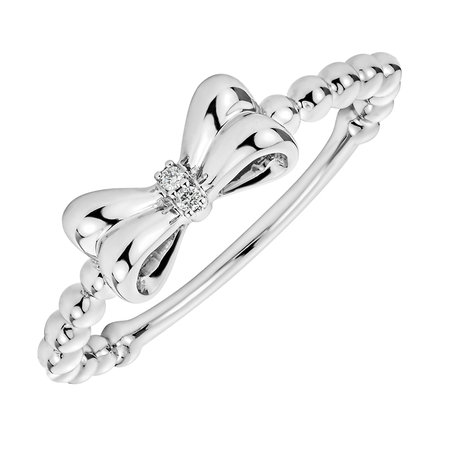 Prsten s diamanty Bow Knot