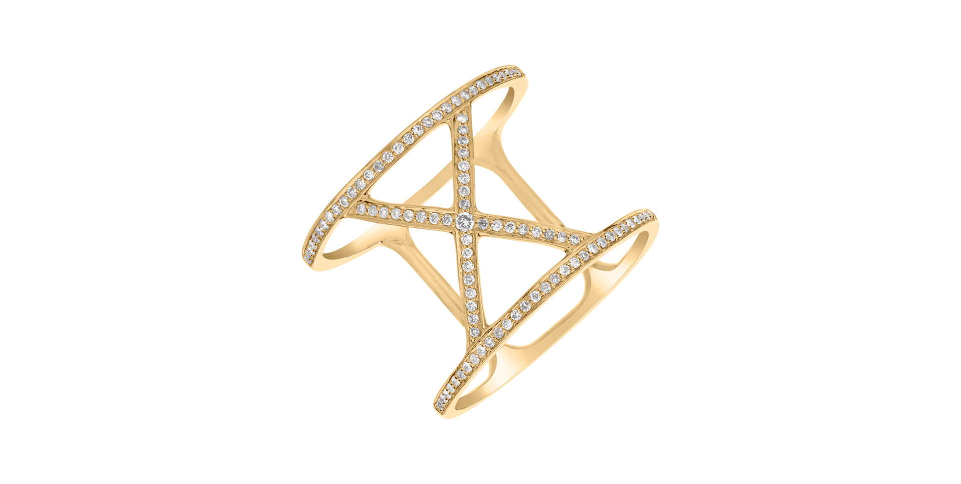 Prsten s diamanty Silent Hymn