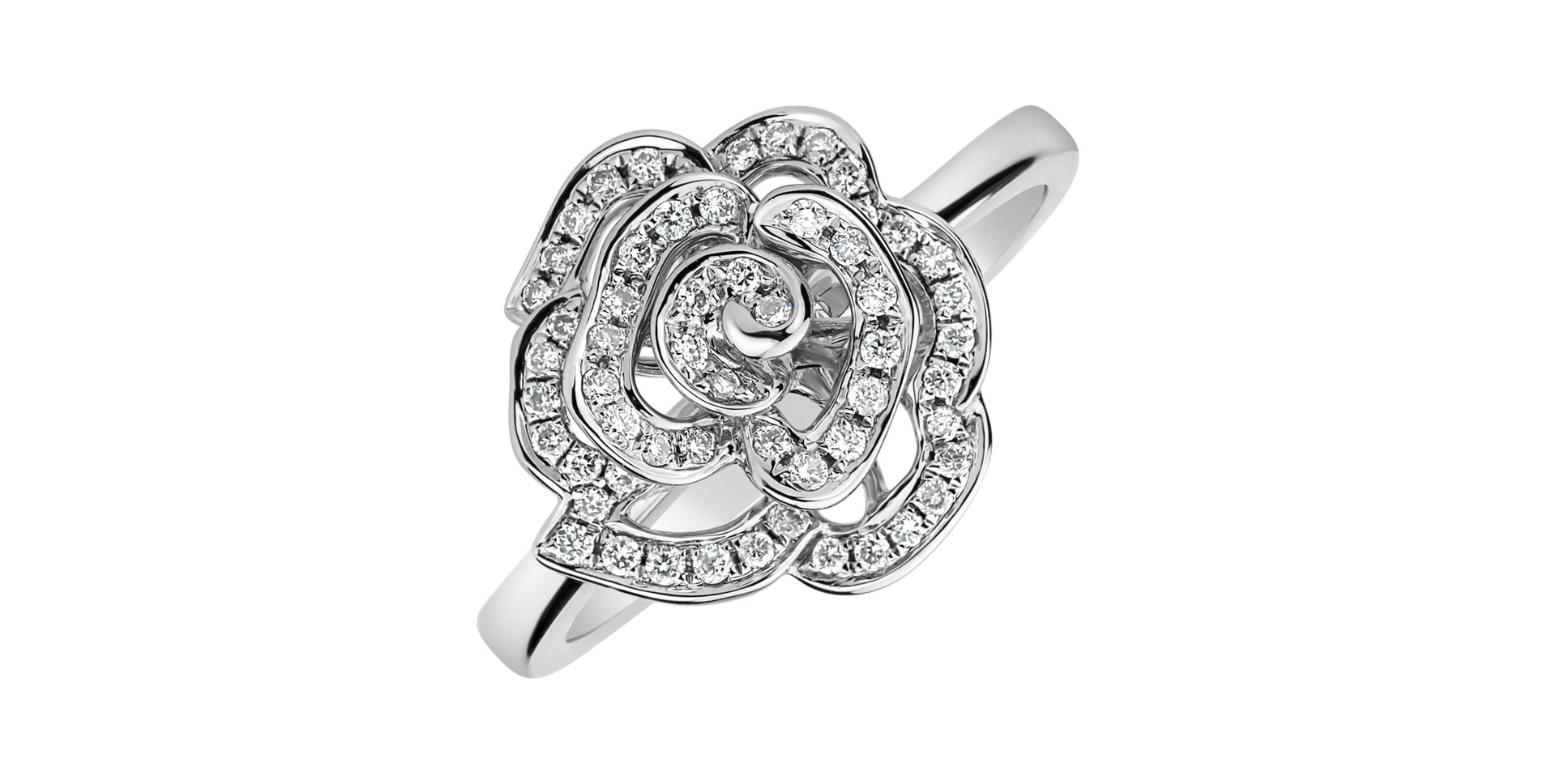 Prsten s diamanty Noble Flower